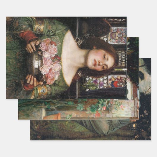 John Williams Waterhouse Pre Raphaelite Inpakpapier Vel (Set)
