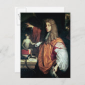 John Wilmot 2nd Earl of Rochester, c.1675 Briefkaart (Voorkant / Achterkant)