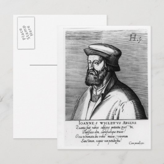 John Wycliffe Briefkaart (Voorkant / Achterkant)