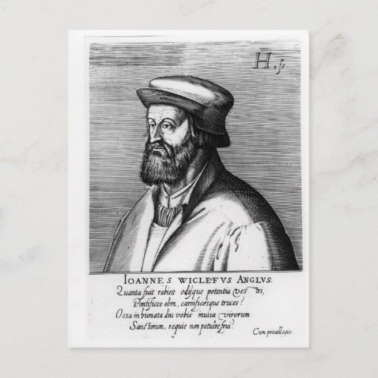 John Wycliffe Briefkaart (Voorkant)