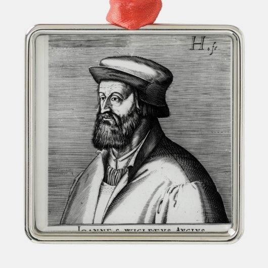 John Wycliffe Metalen Ornament (Voorkant)