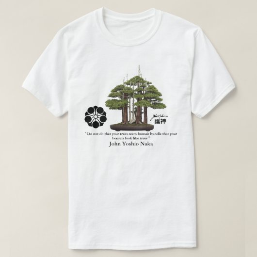 John Yoshio Naka BONSAI GOSHIN T-shirt (Design voorkant)