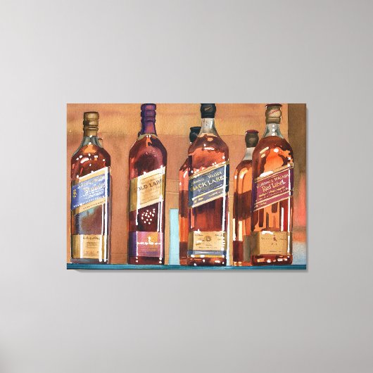 Johnnie Walker Canvas Afdruk (Voorkant)