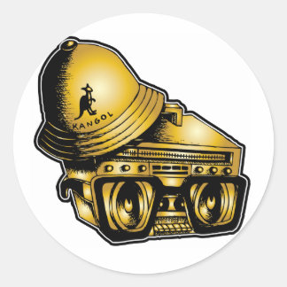 "Johnny 5" Sticker. Ronde Sticker