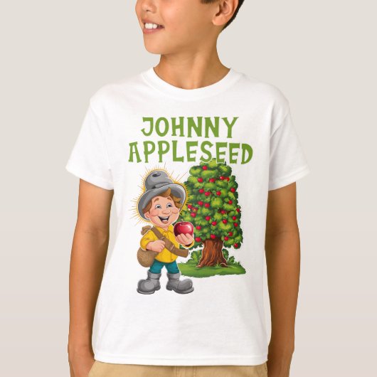 Johnny Appleseed Apple Day 26 september vieren T-shirt (Voorkant)