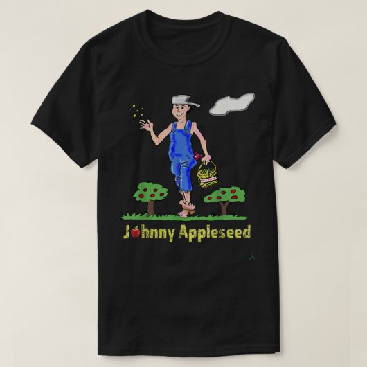 Johnny Appleseed Apple Tree Seed Orchard Nursery T T-shirt (Design voorkant)