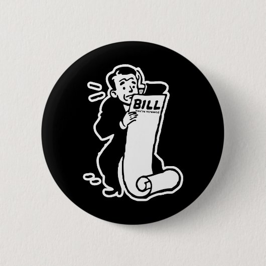 Johnny Auto Big Bill Ronde Button 5,7 Cm (Voorkant)