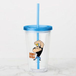 Johnny Bravo Afbeelding Lijst Pose Acryl Drinkbeker