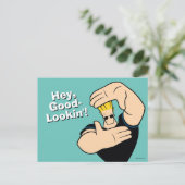 Johnny Bravo Afbeelding Lijst Pose Briefkaart (Staand voorkant)