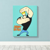 Johnny Bravo Afbeelding Lijst Pose Canvas Afdruk (Insitu (Houten vloer))