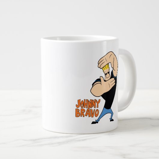 Johnny Bravo Afbeelding Lijst Pose Grote Koffiekop (Voorkant rechts)
