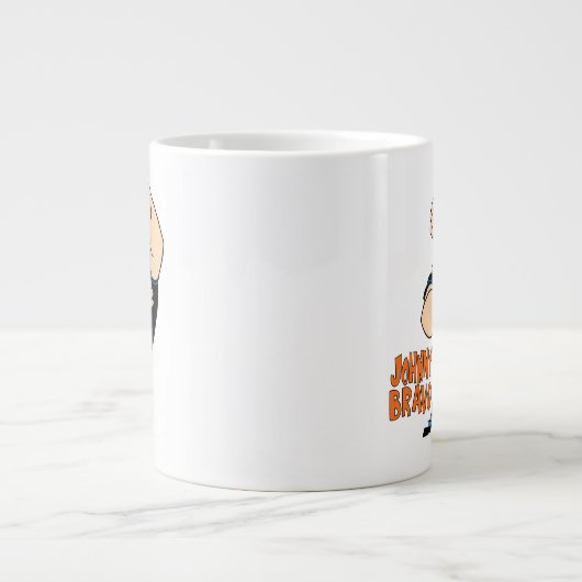 Johnny Bravo Afbeelding Lijst Pose Grote Koffiekop (Voorkant)