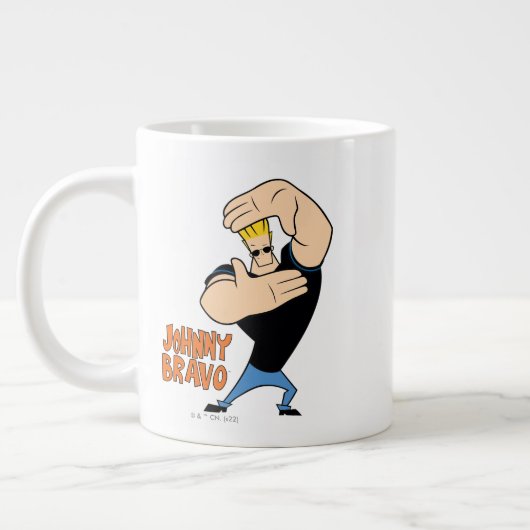 Johnny Bravo Afbeelding Lijst Pose Grote Koffiekop (Links)