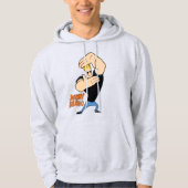 Johnny Bravo Afbeelding Lijst Pose Hoodie (Voorkant)