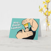 Johnny Bravo Afbeelding Lijst Pose Kaart (Gele Bloem)