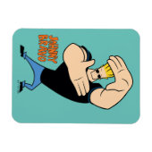 Johnny Bravo Afbeelding Lijst Pose Magneet (Horizontaal)