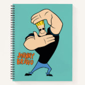 Johnny Bravo Afbeelding Lijst Pose Notitieboek (Voorkant)