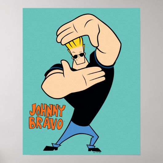 Johnny Bravo Afbeelding Lijst Pose Poster (Voorkant)