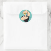 Johnny Bravo Afbeelding Lijst Pose Ronde Sticker (Tas)
