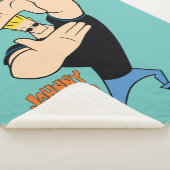 Johnny Bravo Afbeelding Lijst Pose Sherpa Deken (3/4)
