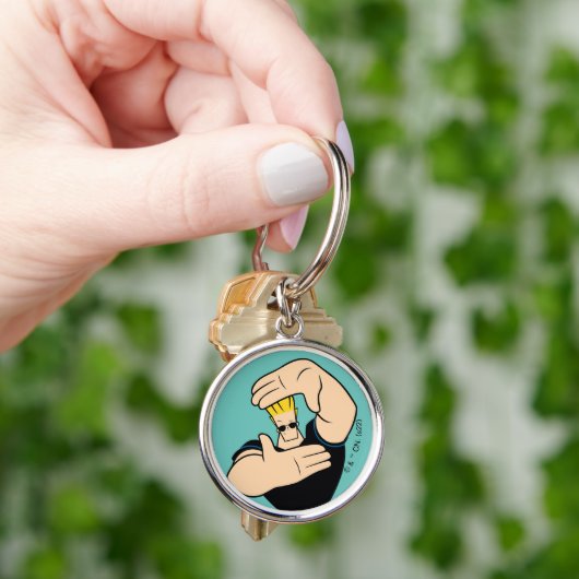 Johnny Bravo Afbeelding Lijst Pose Sleutelhanger (Hand)