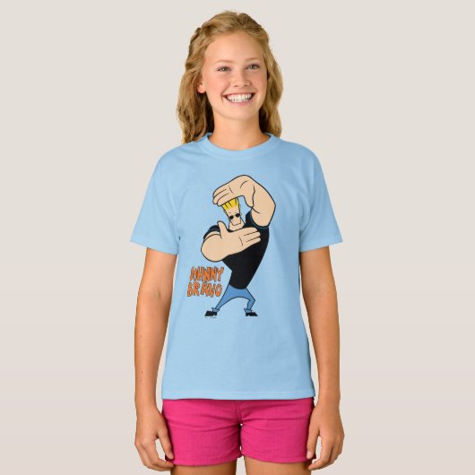 Johnny Bravo Afbeelding Lijst Pose T-shirt (Voorkant volledig)