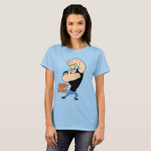 Johnny Bravo Afbeelding Lijst Pose T-shirt (Voorkant volledig)
