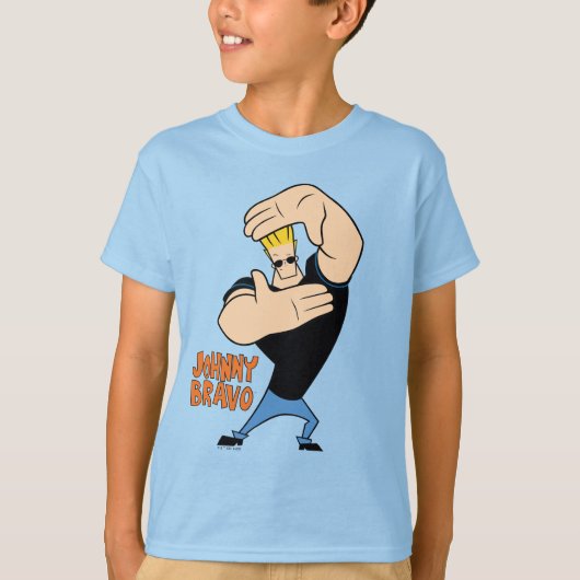Johnny Bravo Afbeelding Lijst Pose T-shirt (Voorkant)