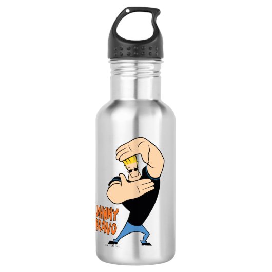 Johnny Bravo Afbeelding Lijst Pose Waterfles (Voorkant)