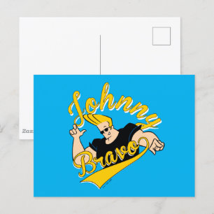 Johnny Bravo Athletic Graphic Briefkaart