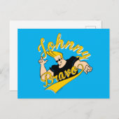 Johnny Bravo Athletic Graphic Briefkaart (Voorkant / Achterkant)