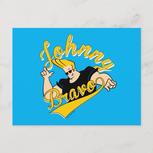 Johnny Bravo Athletic Graphic Briefkaart (Voorkant)