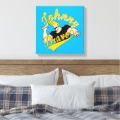 Johnny Bravo Athletic Graphic Canvas Afdruk (Insitu (Slaapkamer))