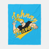 Johnny Bravo Athletic Graphic Fleece Deken (Voorkant)