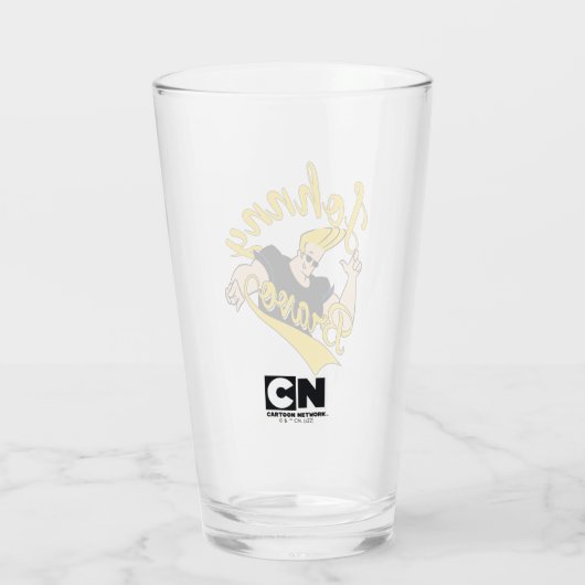 Johnny Bravo Athletic Graphic Glas (Achterkant)