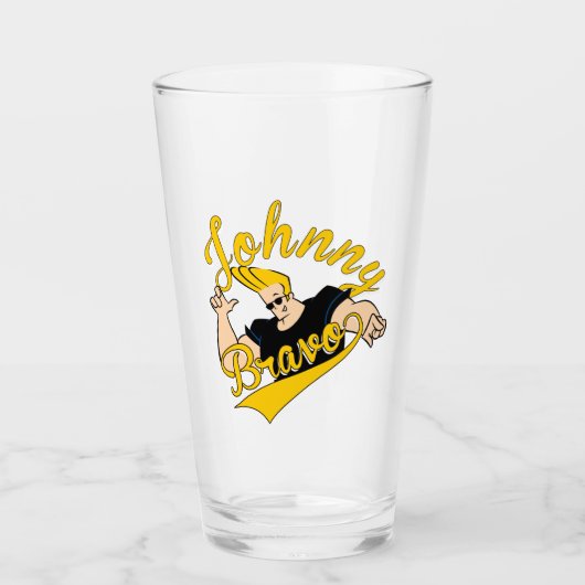 Johnny Bravo Athletic Graphic Glas (Voorkant)