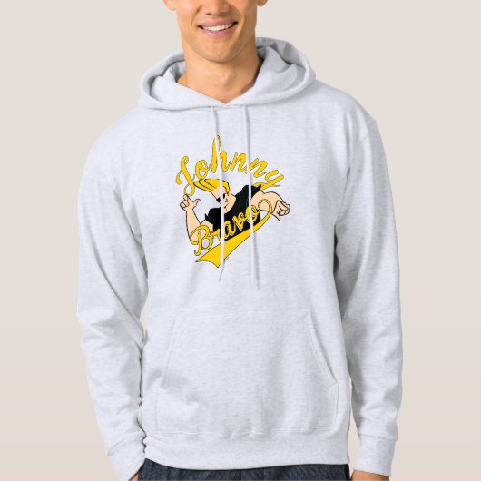 Johnny Bravo Athletic Graphic Hoodie (Voorkant)