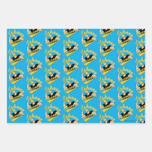 Johnny Bravo Athletic Graphic Inpakpapier Vel (Voorkant 3)