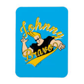 Johnny Bravo Athletic Graphic Magneet (Verticaal)