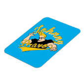 Johnny Bravo Athletic Graphic Magneet (Linkerzijde)