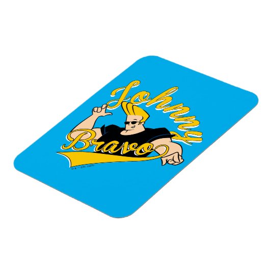 Johnny Bravo Athletic Graphic Magneet (Linkerzijde)