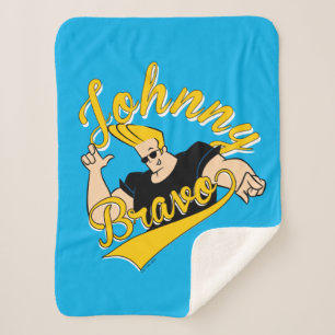 Johnny Bravo Athletic Graphic Sherpa Deken