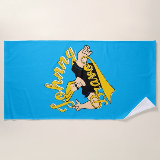 Johnny Bravo Athletic Graphic Strandlaken (Voorkant)