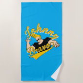 Johnny Bravo Athletic Graphic Strandlaken (Voorkant)