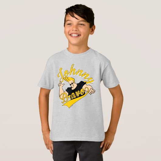 Johnny Bravo Athletic Graphic T-shirt (Voorkant volledig)