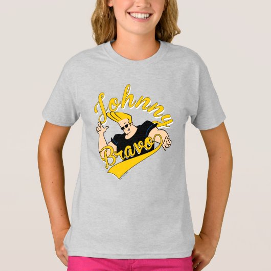 Johnny Bravo Athletic Graphic T-shirt (Voorkant)