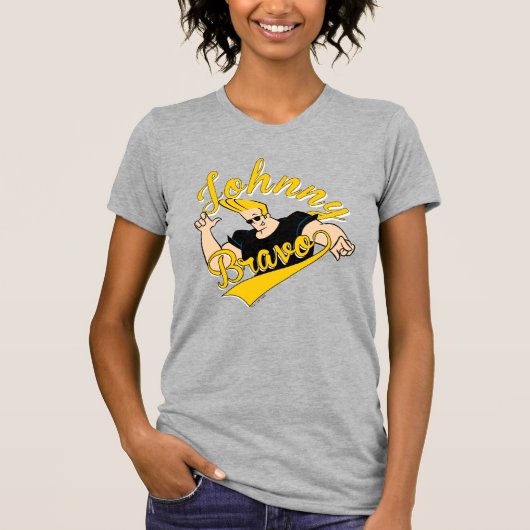 Johnny Bravo Athletic Graphic T-shirt (Voorkant)