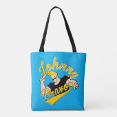 Johnny Bravo Athletic Graphic Tote Bag (Achterkant)