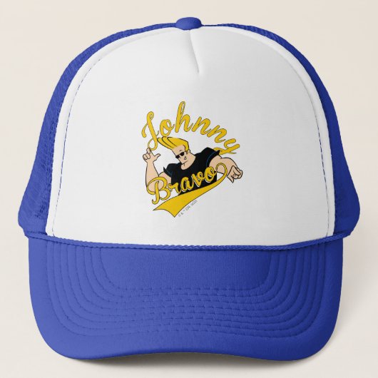 Johnny Bravo Athletic Graphic Trucker Pet (Voorkant)