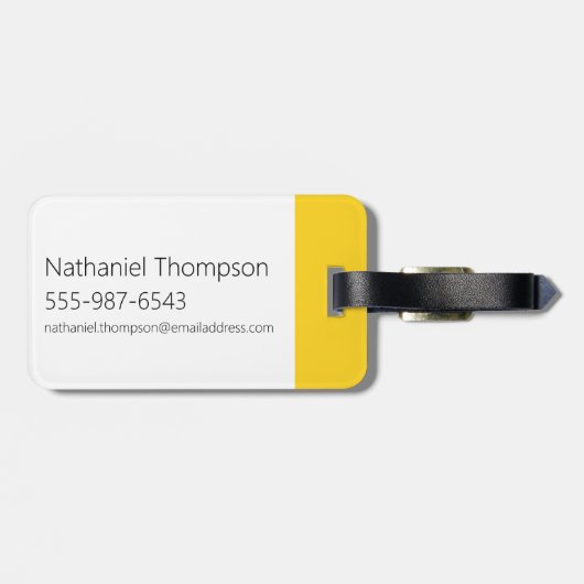 Johnny Bravo Characters Pattern Bagagelabel (Achterkant horizontaal)